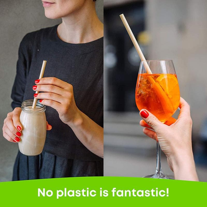 AllTheStraws Eco-Friendly Wheat Drinking Straws