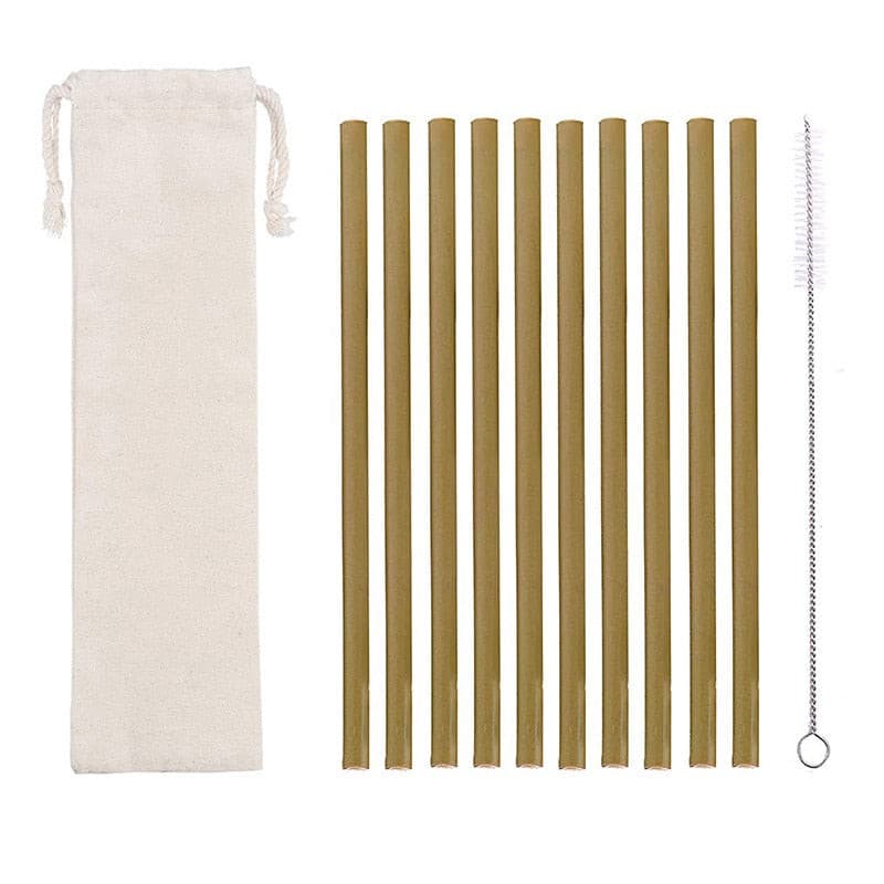 AllTheStraws Eco-Friendly Bamboo Drinking Straws