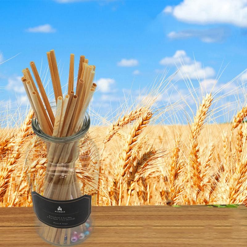 AllTheStraws Eco-Friendly Wheat Drinking Straws