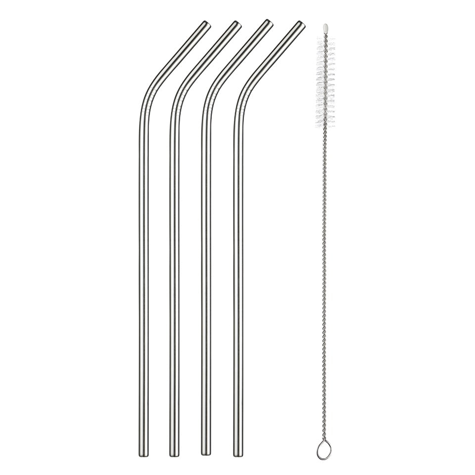 AllTheStraws Eco-Friendly Stainless Steel Drinking Straws