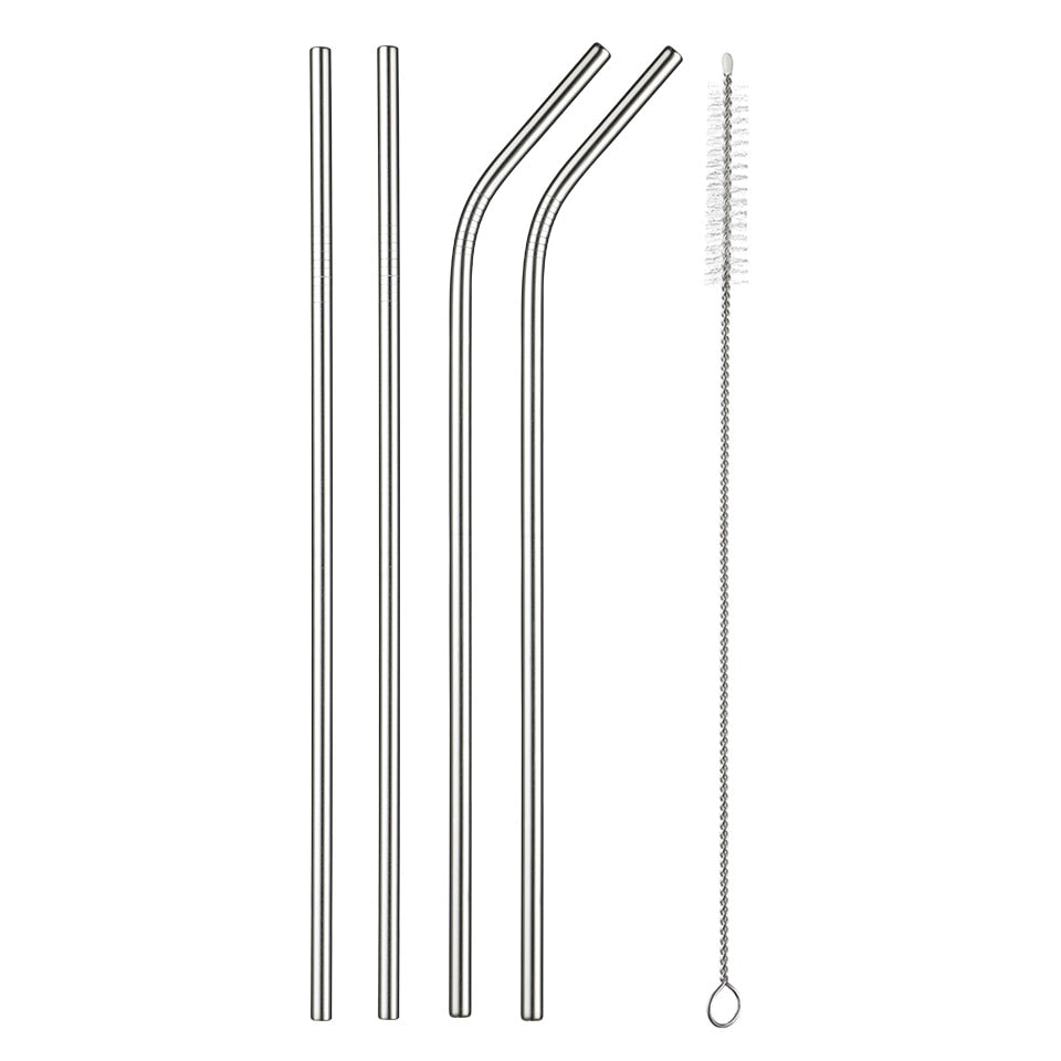 AllTheStraws Eco-Friendly Stainless Steel Drinking Straws