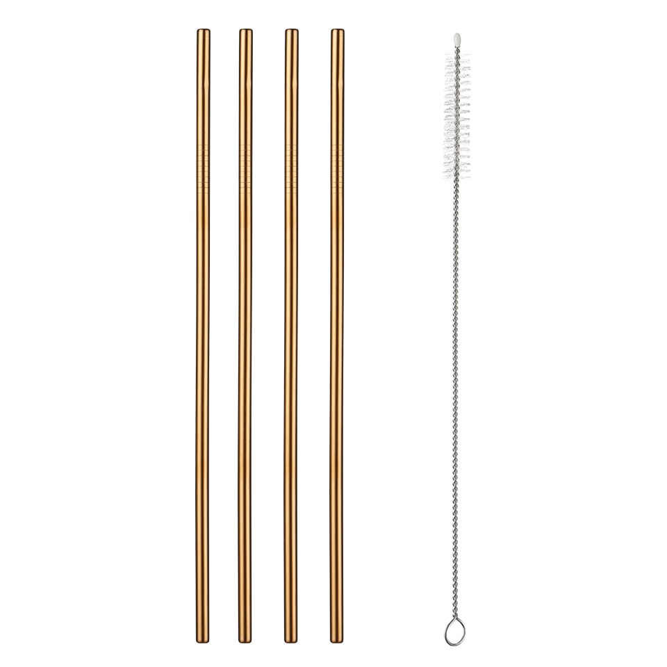 AllTheStraws Eco-Friendly Stainless Steel Drinking Straws