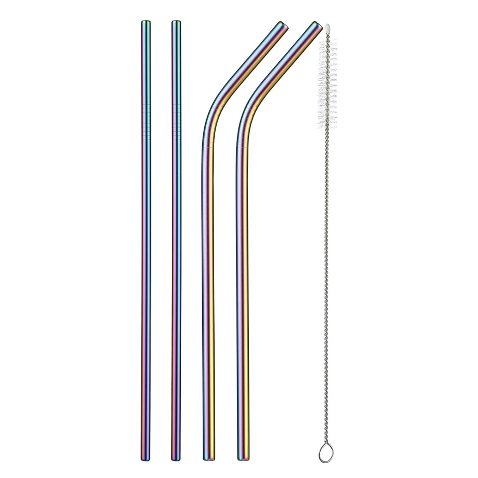 AllTheStraws Eco-Friendly Stainless Steel Drinking Straws