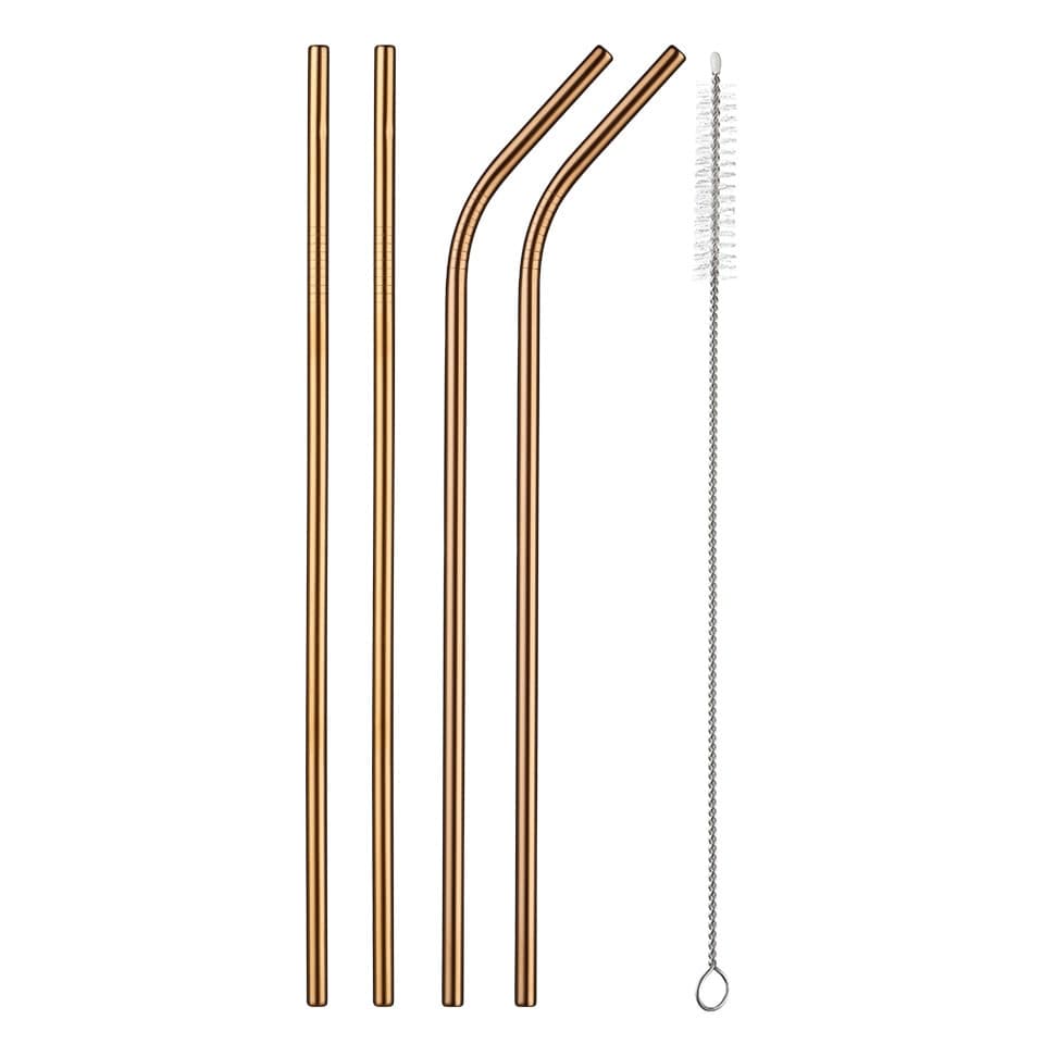 AllTheStraws Eco-Friendly Stainless Steel Drinking Straws