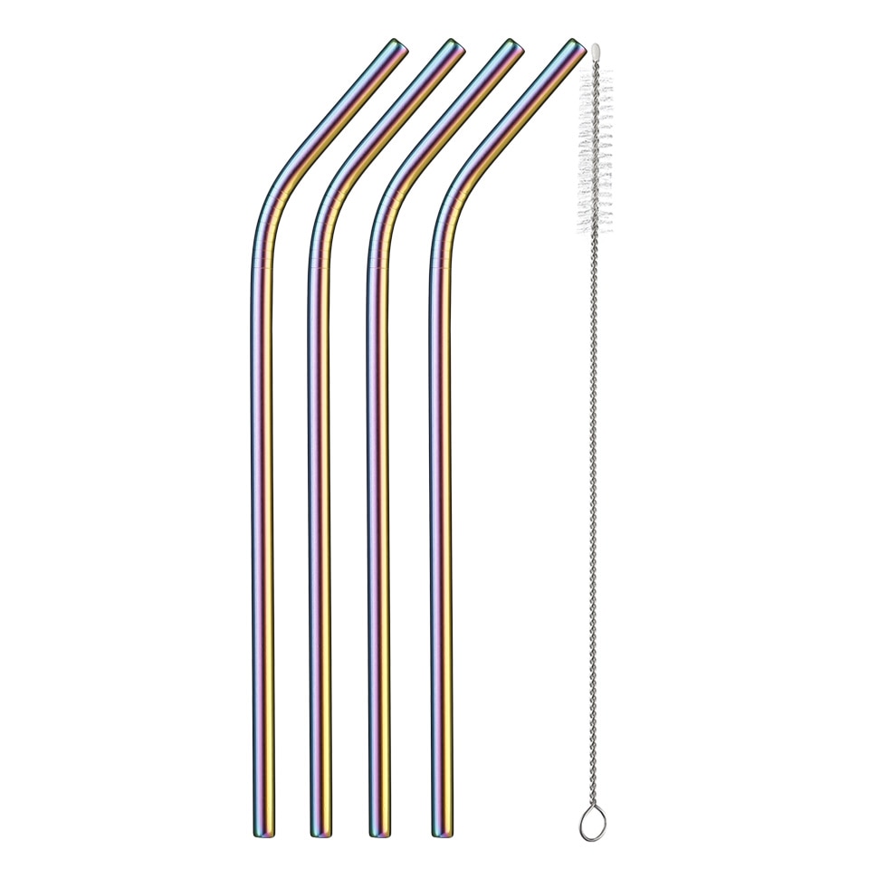 AllTheStraws Eco-Friendly Stainless Steel Drinking Straws