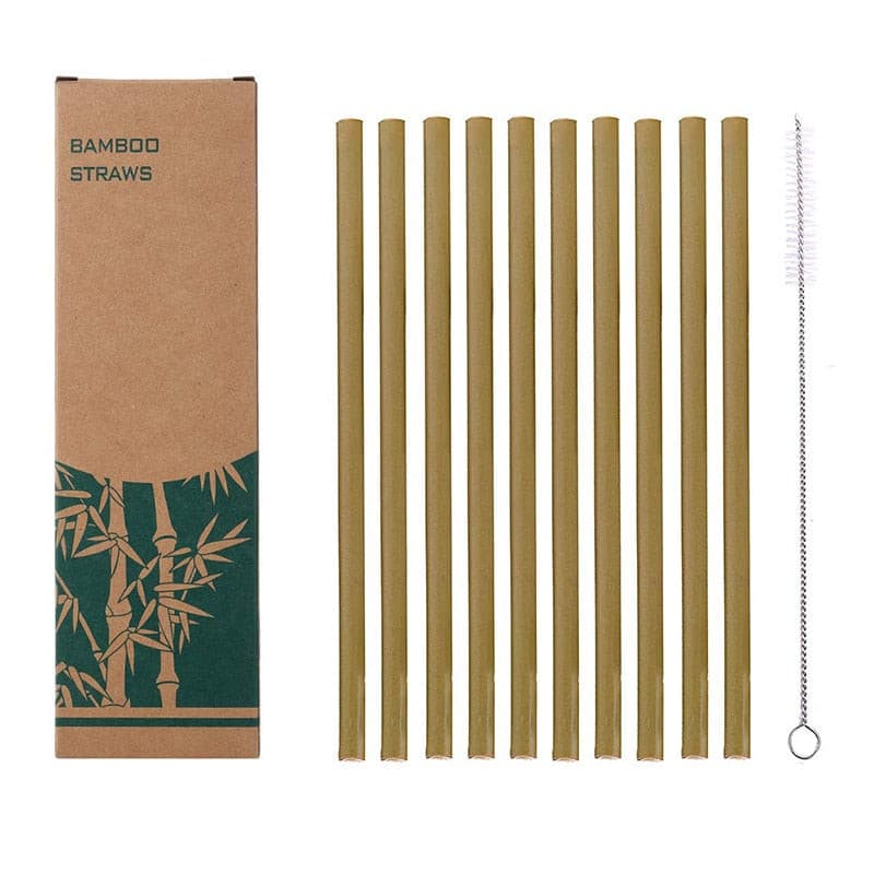 AllTheStraws Eco-Friendly Bamboo Drinking Straws