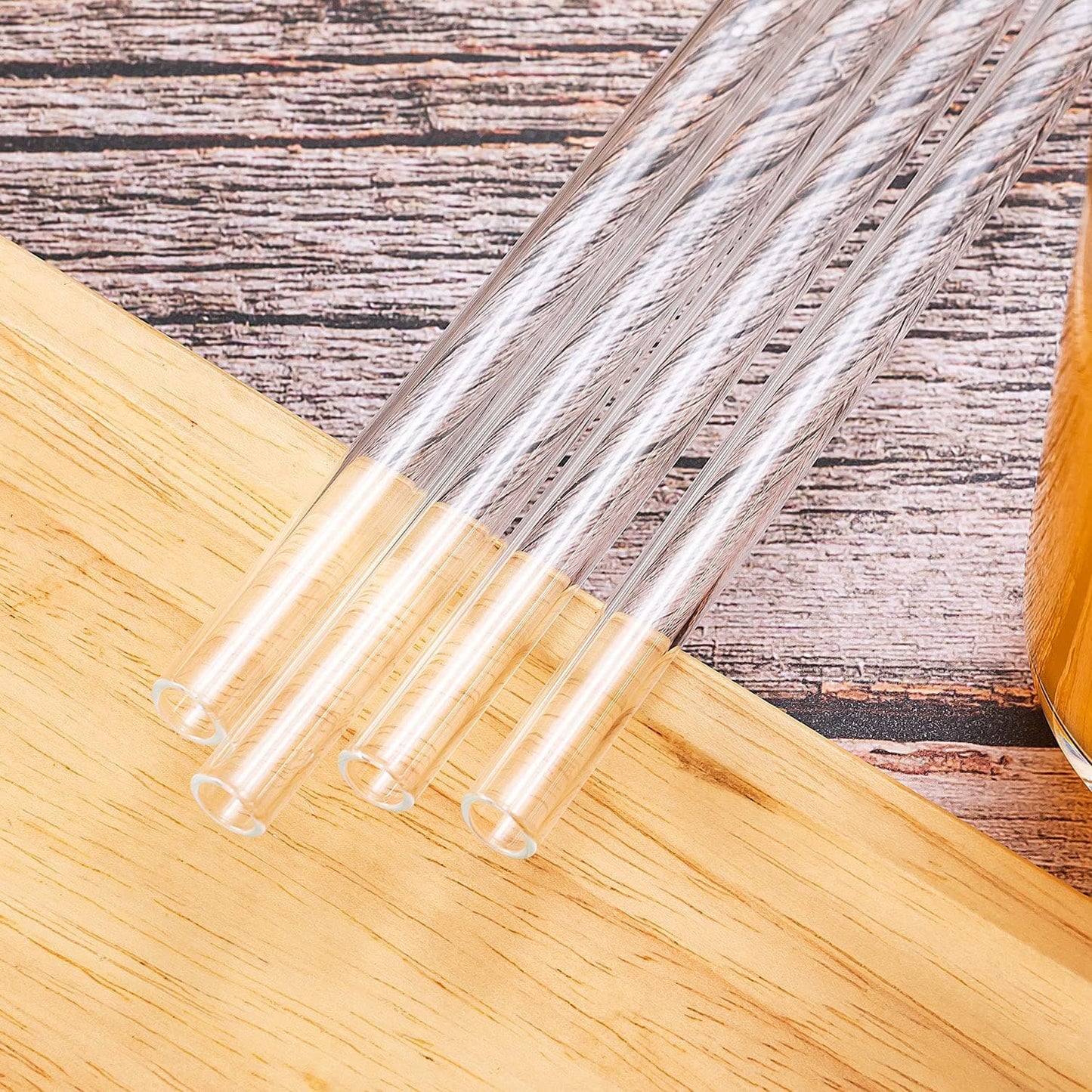 AllTheStraws Eco-Friendly Glass Drinking Straws