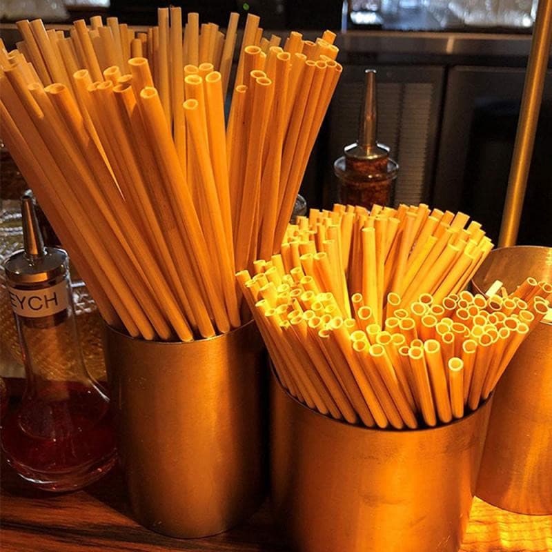 AllTheStraws Eco-Friendly Wheat Drinking Straws