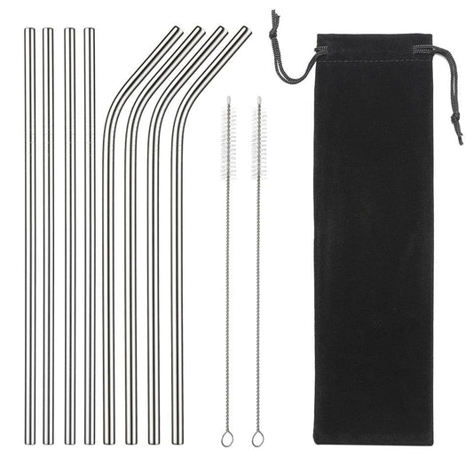 AllTheStraws Eco-Friendly Stainless Steel Drinking Straws