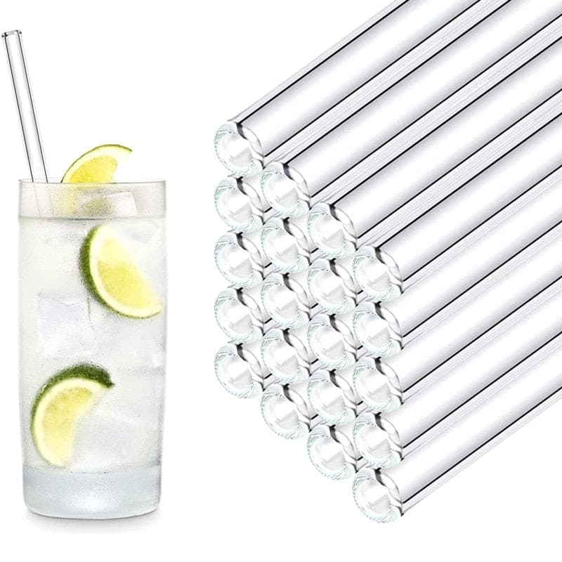 AllTheStraws Eco-Friendly Glass Drinking Straws